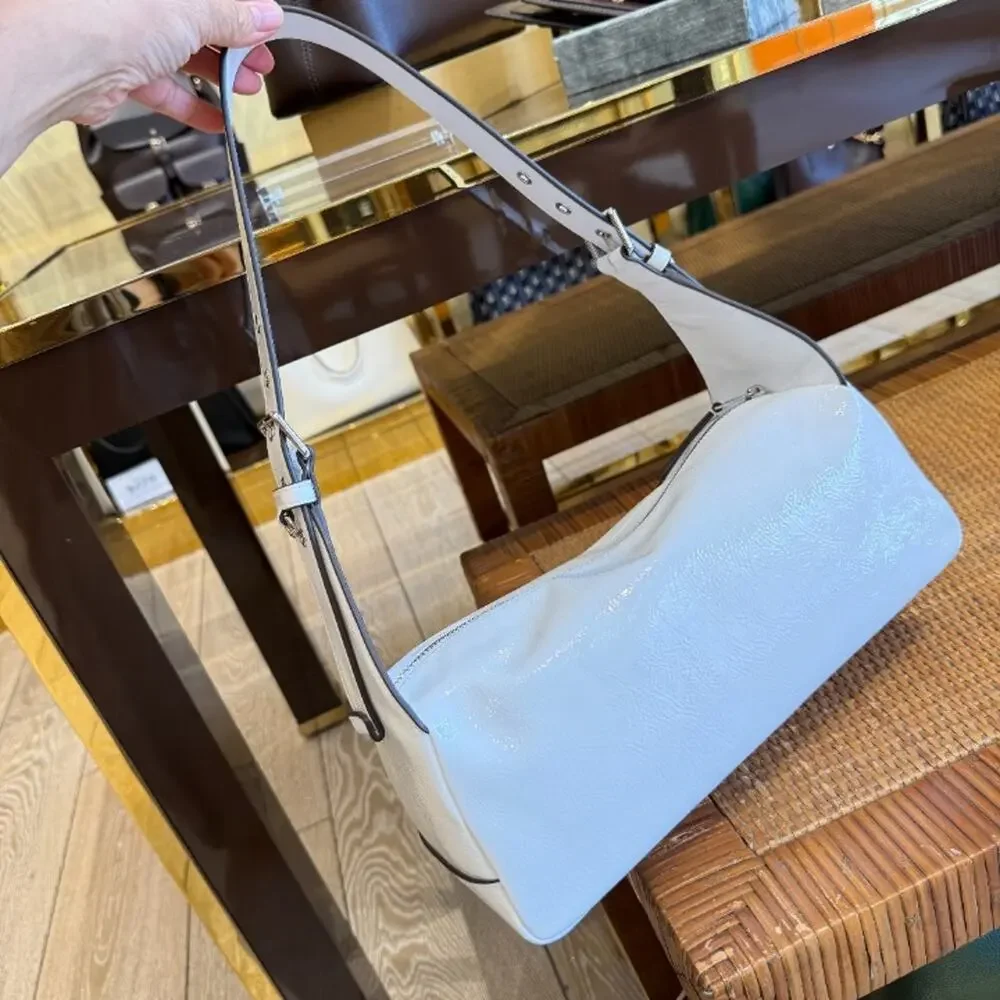 Tory Burch Rory Crinkle Shoulder Bag 183168 $495 Cirrus Cloud